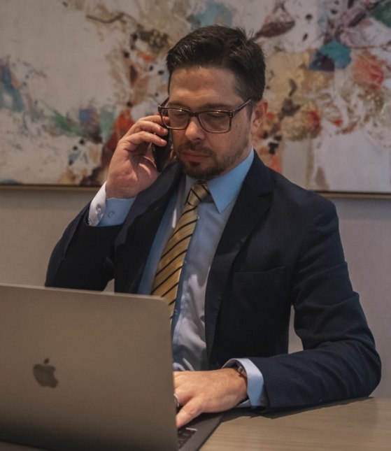 John Payne on a call